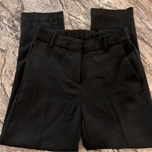 Rachel Zoe Black Straight-Leg Trousers